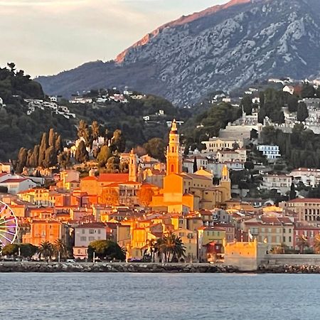 Menton Centre Vue Imprenable Sur Mer Et Jardin Bioves Exterior foto